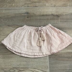 Jamie Kay Pink Skater Mini Skirt Tie Front